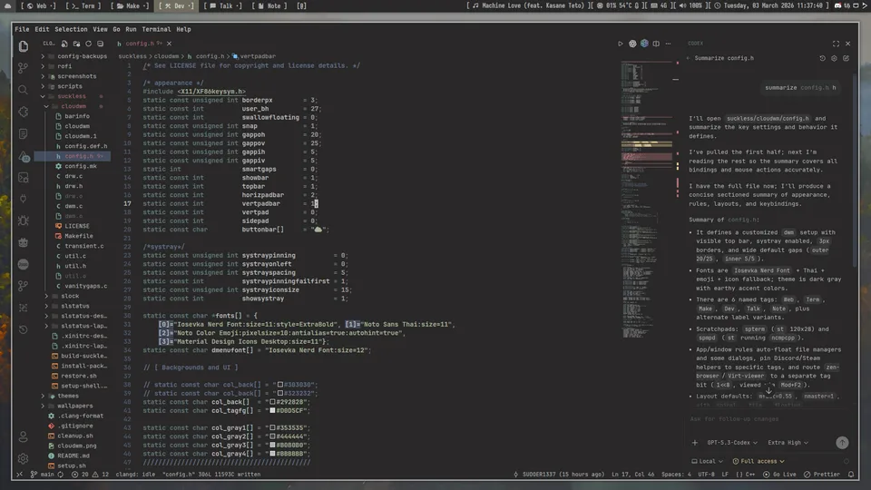 FjordWM desktop screenshot