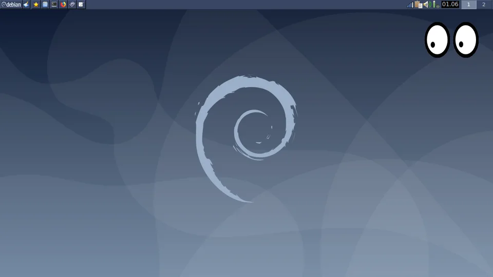 IceWM on Debian Buster with Xeyes