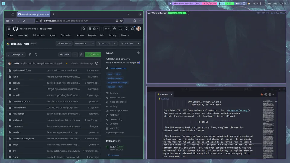 Miracle-wm desktop