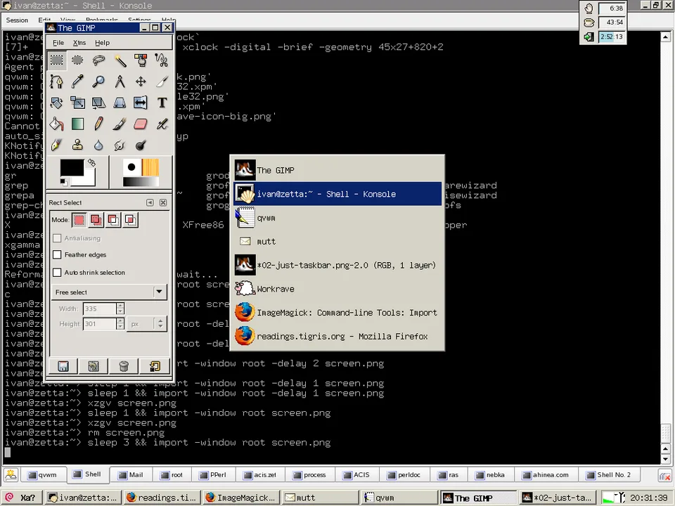 Qvwm task switcher