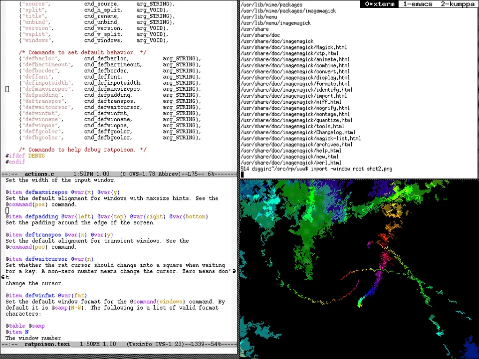 Ratpoison with Emacs