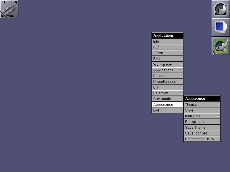 Window Maker 0.80.2 default appearance